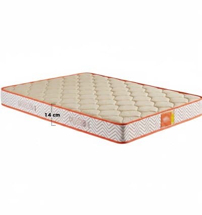 Matelas Mousse Matelassé 4 Étoiles 2 Places Hauteur 14 cm