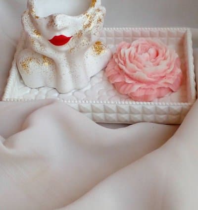 Set décoratif avec bougie parfumé