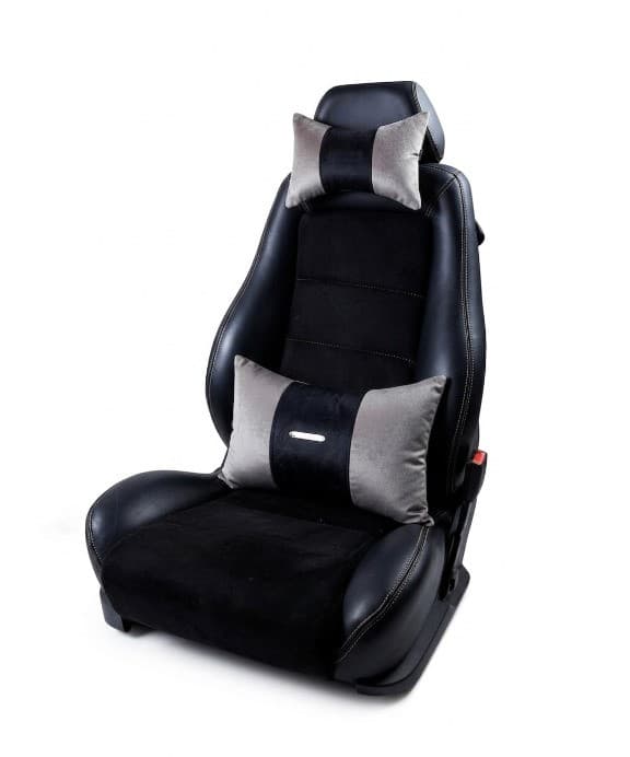 Pack Confort : Repose Tête + Coussin de Dos en gris