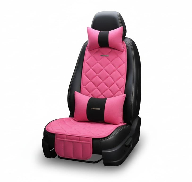 Jetés de siège orthopédique anti-tâche Couleur Rose