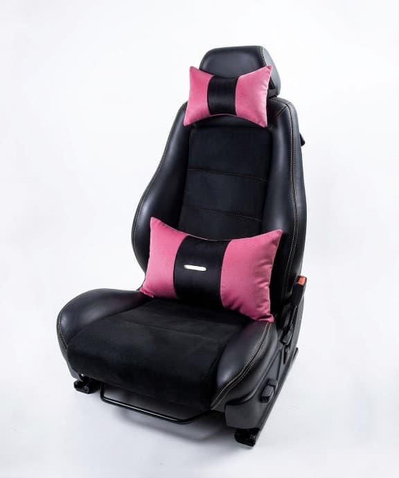 Pack Confort : Repose Tête + Coussin de Dos en Rose