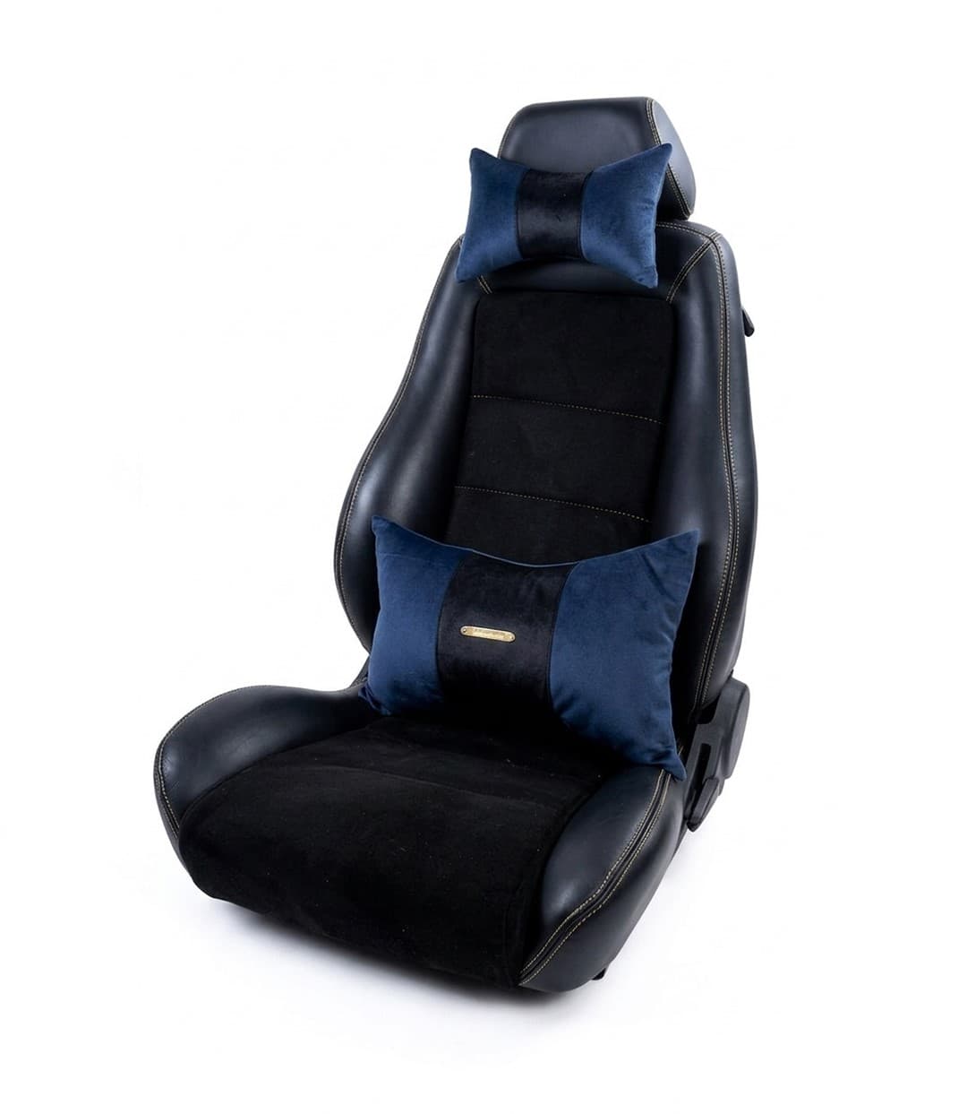 Pack Confort : Repose Tête + Coussin de Dos en blet et noir
