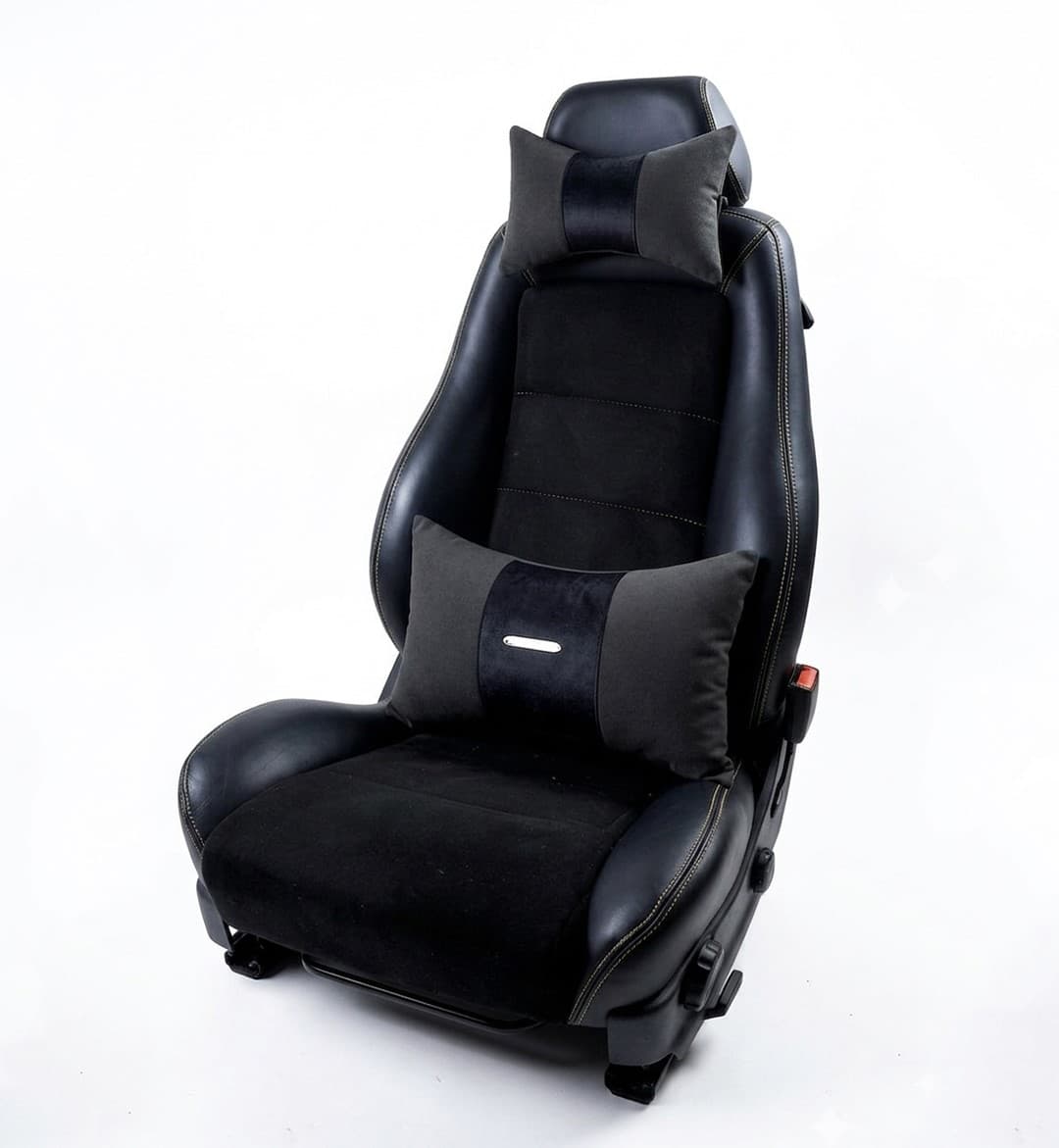 Pack confort : Repose Tête + Coussin de Dos en Noir