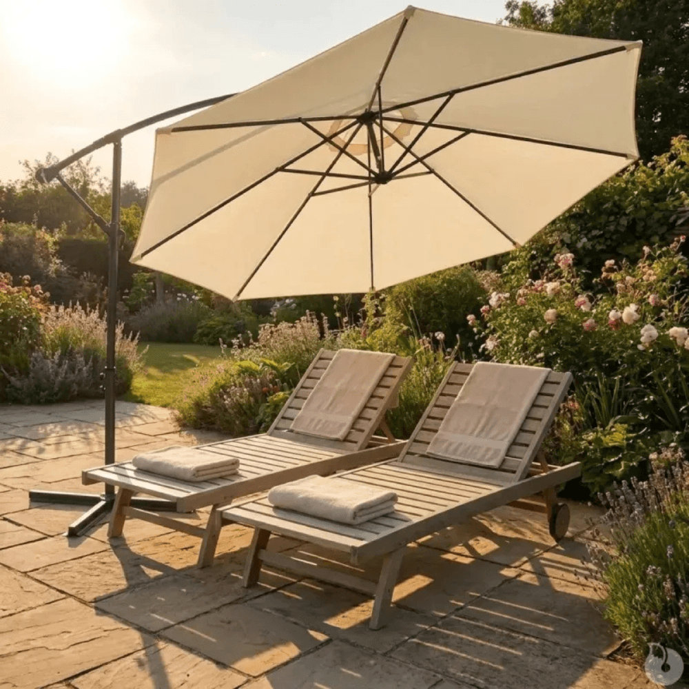 Parasol Déporté 300cm avec Base Métallique